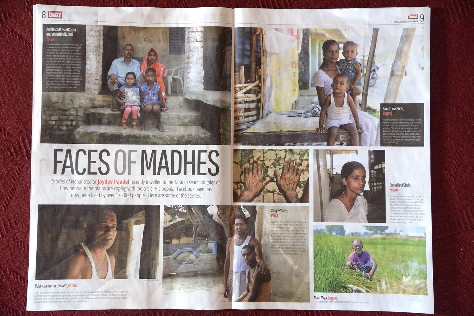 Nepali Times Feature - Faces of Madhes